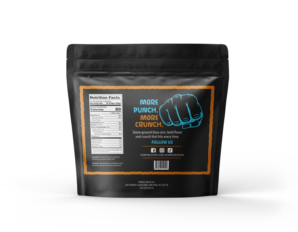 Blue Corn Punch Chips - Big Crunch Arrives February 2026